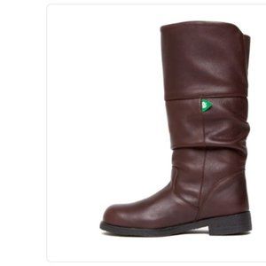 Safety Shoes - Brown leather, Lightweight, 14 inch